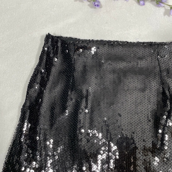 #41 ✨ NWT LF Call me Eden Party Black Sequin Mini Skirt - Picture 11 of 11